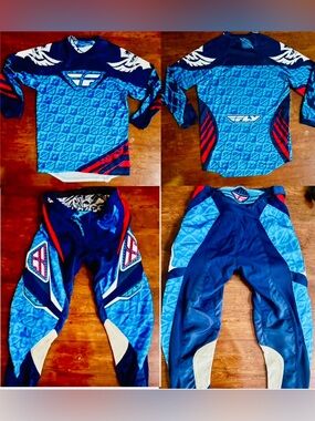 FLY RACING PRO-SERIES KINETIC MOTO GEAR MENS SHIRT M/PANTS 32
